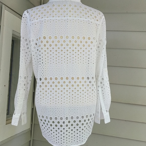 Michael Kors While Button Down Top - Picture 2 of 4